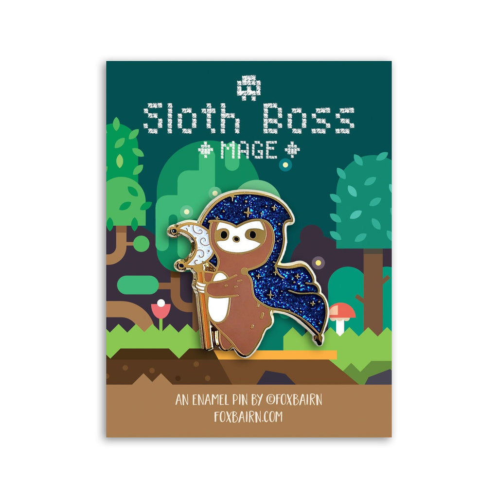 Mage Sloth Boss Enamel Pin