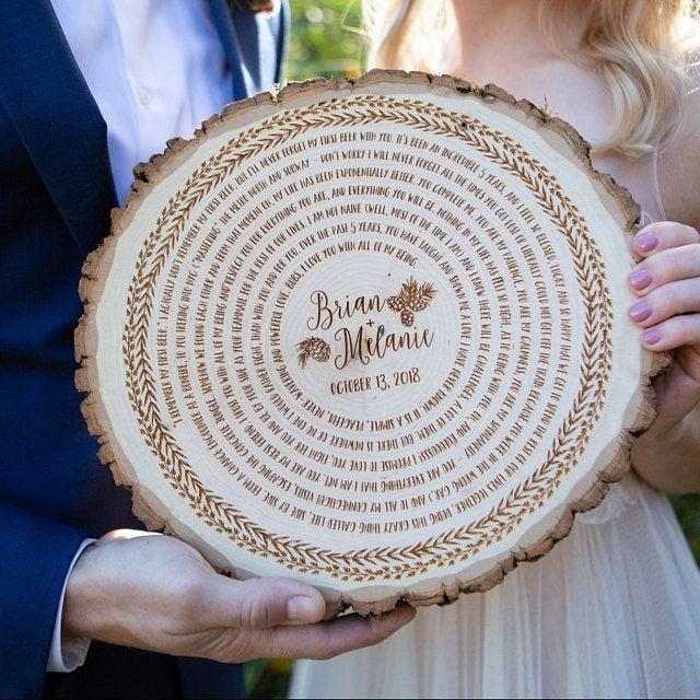 Personalized His and Hers Wedding Vows