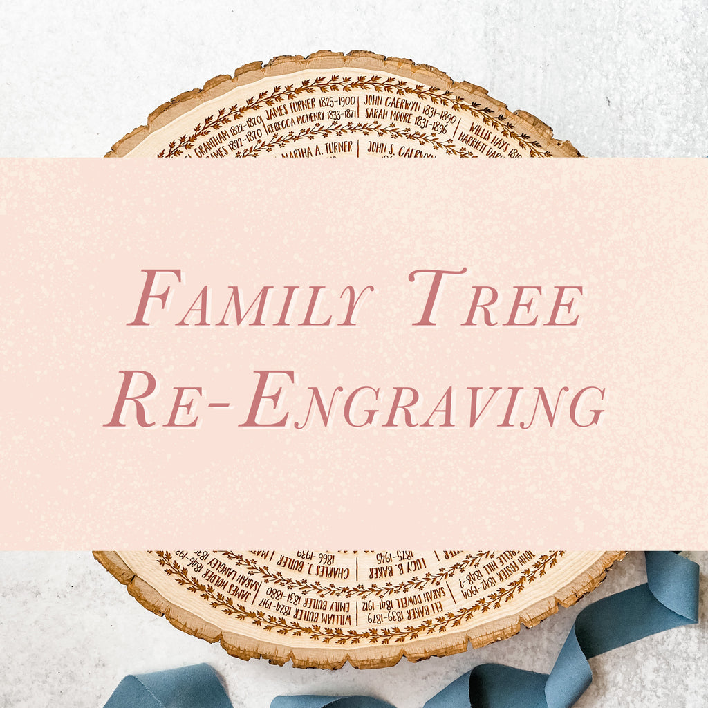 Family Tree Re-Engraving Service